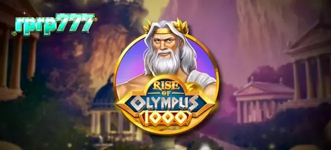 Tampilan visual epik dari slot Rise of Olympus 1000 dengan tema dewa-dewa Yunani.
